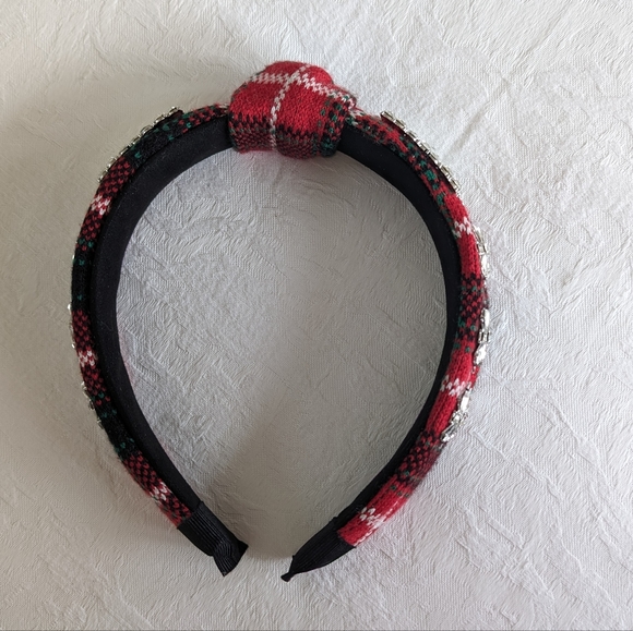 Tahari | Christmas Plaid Knot Headband - Picture 2 of 4